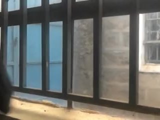 RISKY HANDJOB THROUGH THE WINDOW 😮