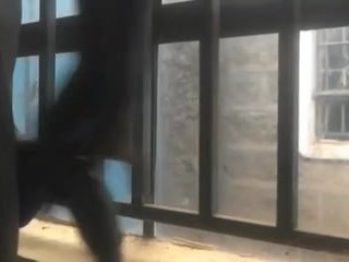 RISKY HANDJOB THROUGH THE WINDOW 😮