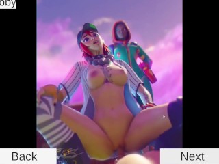 Forthub Game Gallery Sex Scenes Collection #08 Fortnite Parody Porn Game