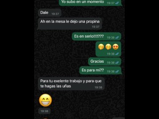 DICK FLASH. I Ask To a Young Married Hotel Maid To Jerk Me Off