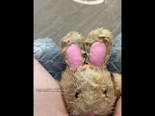 POV pussy humping and peeing on my plushie toy