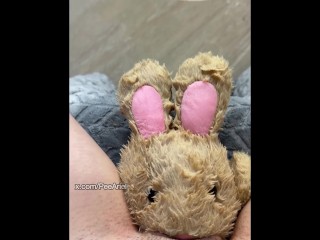 POV pussy humping and peeing on my plushie toy