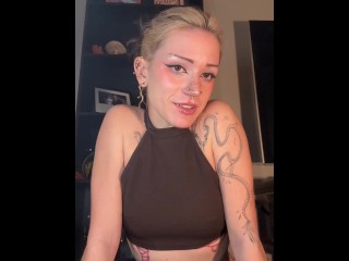 Your Girlfriend wakes you up from a nap so she can swallow your cum