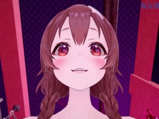Inugami Korone and I have intense sex in a secret room. - Hololive VTuber POV Hentai