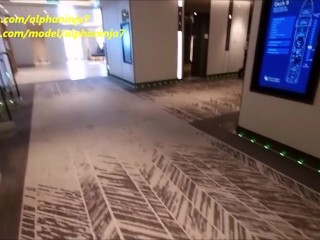 Cruise Ship MILF Restroom Blowjob