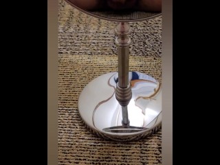 ビジネスホテルで鏡自撮りオナニー【女性向け】
