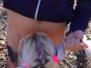 Little Red Riding Hood MILF went into the forest to pick flowers and hunter caught and fucked her 4K