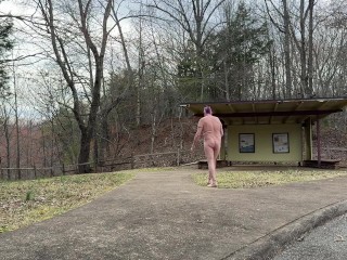 Walking around public park and jacking off in broad daylight