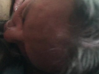 Snot dripping out her nose she can t stop sucking my dick she s having to much fun