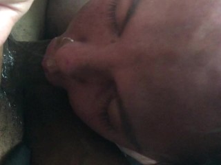 Snot dripping out her nose she can t stop sucking my dick she s having to much fun