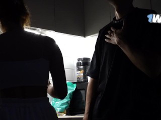 Cooking Up Love: Watch This Real Couple Share Sweet Kisses While Creating Delicious Dishes Together