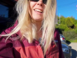 PETITE GIRLFRIEND FUCKS very passionate after long hike w/ friends - SammmNextDoor Date Night #34