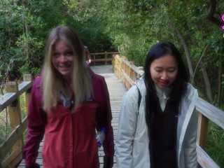 PETITE GIRLFRIEND FUCKS very passionate after long hike w/ friends - SammmNextDoor Date Night #34