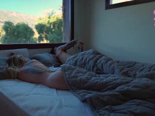 PETITE GIRLFRIEND FUCKS very passionate after long hike w/ friends - SammmNextDoor Date Night #34