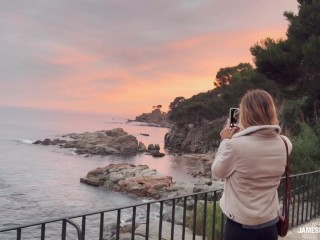 Took my gf for a weeknd in Costa Brava. Made love with the best ocean view from our AirBnb