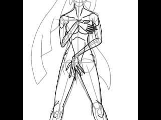 Drawing R34 of Lusamine from Pokemon
