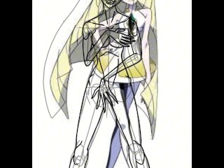 Drawing R34 of Lusamine from Pokemon