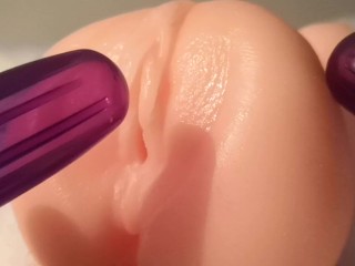 おもちゃのバイブでクリと乳首を2点攻め　J ～あなたの調教師～