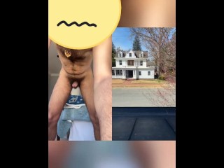 Jerking of in front of a window high af😈🍃