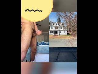 Jerking of in front of a window high af😈🍃
