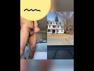 Jerking of in front of a window high af😈🍃