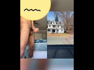 Jerking of in front of a window high af😈🍃