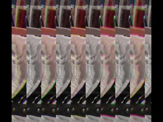 Neko Bondage Rem in sex swing cum on belly