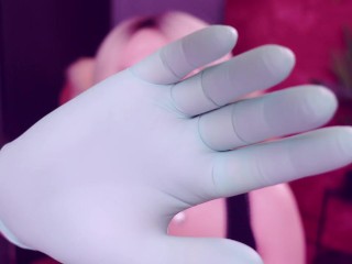 ASMR with nitrile gloves fetish.
