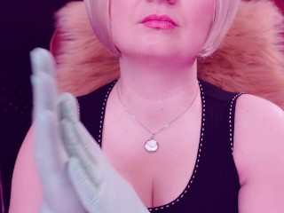 ASMR with nitrile gloves fetish.