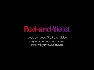 Switch couple cum together after wild pegging with the new multi-orgasm Strap-on-me - Red-and-Violet