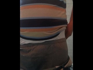 masculine daddy cums in the shower again