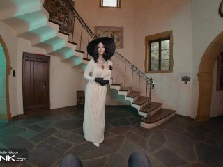 VR Conk: Busty Lady Dimitrescu Fucks And Masturbates In Resident Evil Village Cosplay Parody pt.1