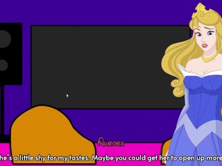 Ariel , Cinderella Sex Scenes and Artwork Collection in Park After Dark Porn Game