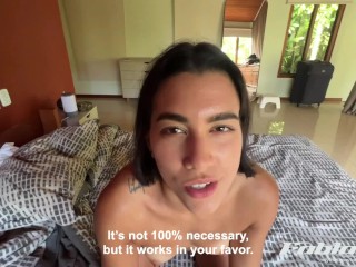 Hago debutar a mi amigo haciendo su primer video para adultos