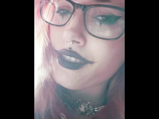 goth slut gets filled with cum