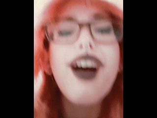 goth slut gets filled with cum