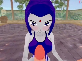 Raven bikini pov sex | Teen Titans | Full & POV on patreon: Fantasyking3
