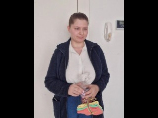 Special nude cleaning PT 1 in living room with spanking reward (more on my onlyfans)