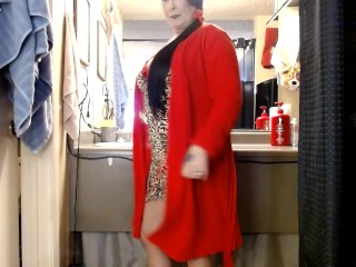 Getting Ready for Bed I wet My Silky Panties Peeing All Over the Floor