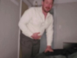  gassing out the bedroom with his stinky farts!