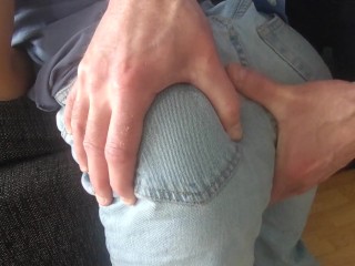 Massage my step daughter, and I couldn't help but dry humping her little jeans buttnd
