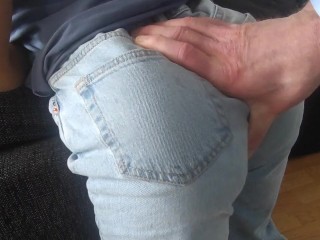 Massage my step daughter, and I couldn't help but dry humping her little jeans buttnd