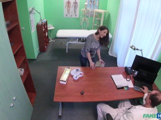 Randy Doctor Spunks over a Hairy Spanish Pussy TWICE - Fake Hospital