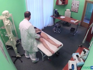 Randy Doctor Spunks over a Hairy Spanish Pussy TWICE - Fake Hospital