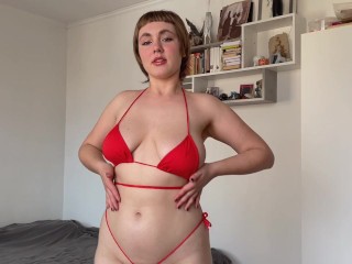 Red bikini porn (Fansly @Nina Moon)
