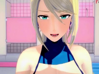 Samus Aran on bikini BJ sex | Metroid | Full & POV on patreon: Fantasyking3
