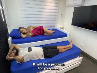 My sister's boyfriend needs comfort and I lend him my ass until it makes me squirt