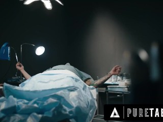 PURE TABOO 3-Titted Demon Ashley Lane Breastfeeds Nurse Anna Claire Clouds! CREEPY HORROR PORN 3-WAY