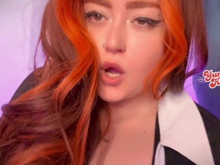 Chefe safada chupou até as bolas do funcionário e pediu pra gozar no cuzinho - JOI ROLEPLAY