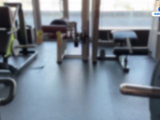 Sex in the gym! Real public pick up and fuck in the group room